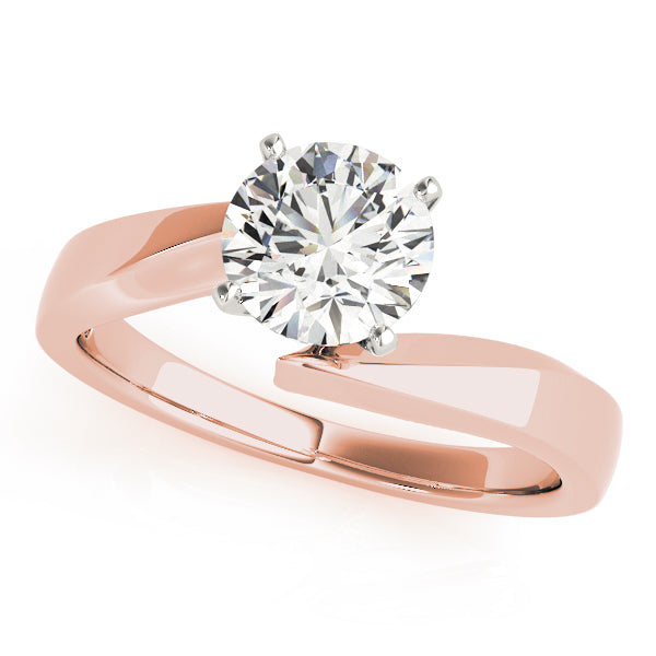 Modern-Round-Diamond-Bypass-Solitaire-Engagement-Ring-Rose-Gold