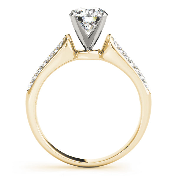 14k yellow gold cathedral ring 