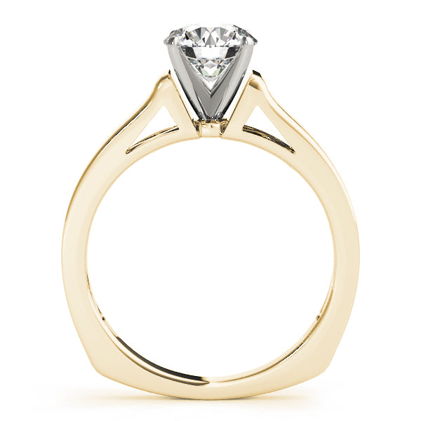 High-Profile-Cathedral-Solitaire-Diamond-Ring-Yellow-Gold-Side-Profile