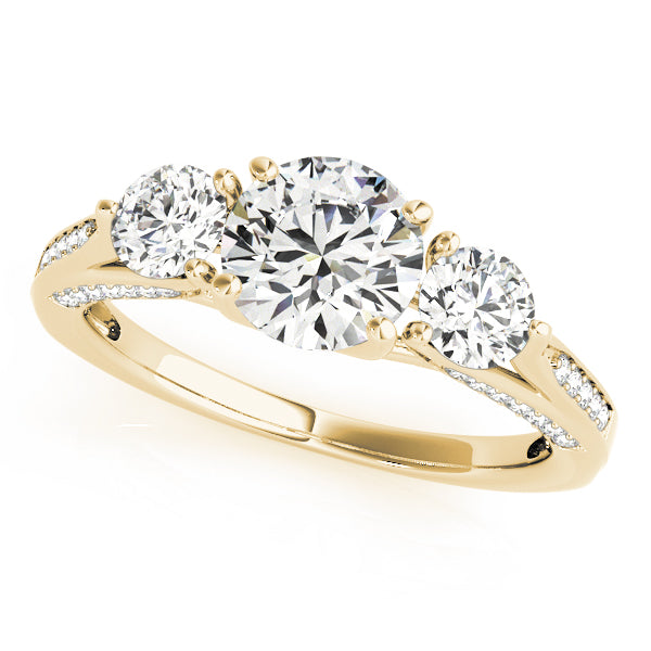 1.70Ct F-VS Brilliance: The Perfect Three-Stone Lab Diamond Ring