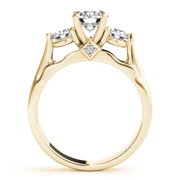 Genuine Diamond Ring Prong Set 