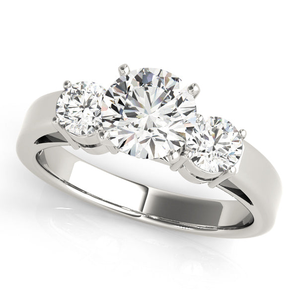 Round Cut 3-Stone Lab-Grown Diamond Ring