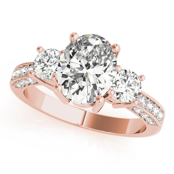 Exquisite 2.75 CT Solitaire Ring in Rose Gold