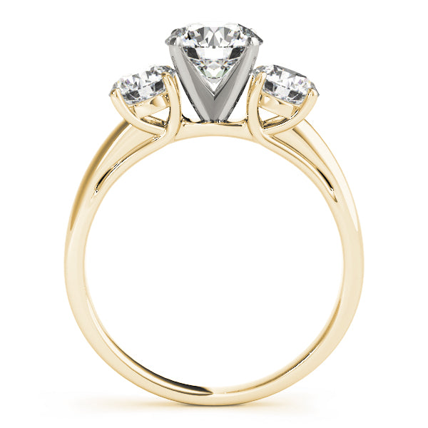 Conflict-Free Brilliance: Ethical 3 Stone Lab Diamond Ring Prong Set 