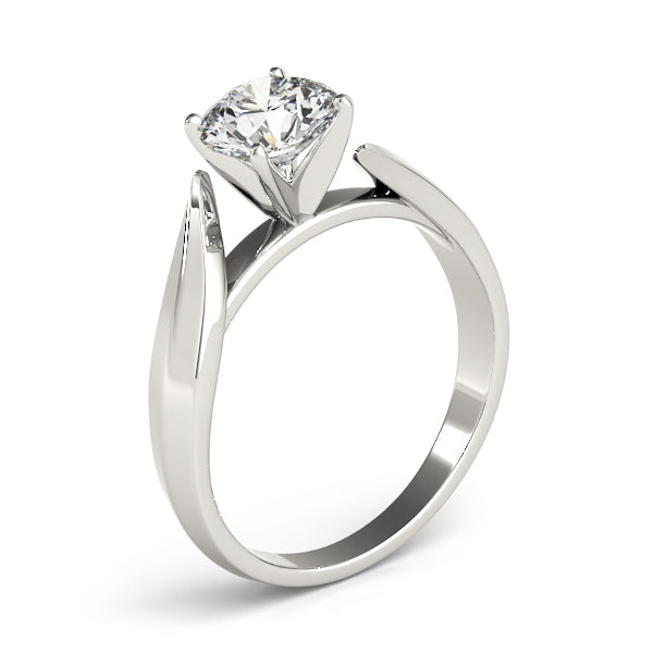 14K white gold lab grown diamond engagement ring