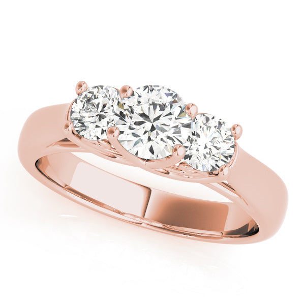 Sustainable Luxury: 1.00Ct Lab Grown Diamond Ring in 14k Rose Gold