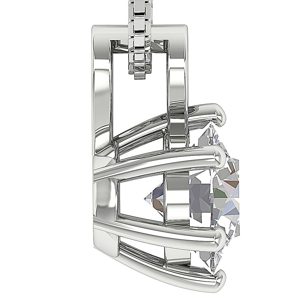 Side Profile: Low-Profile 6-Prong Heart Setting