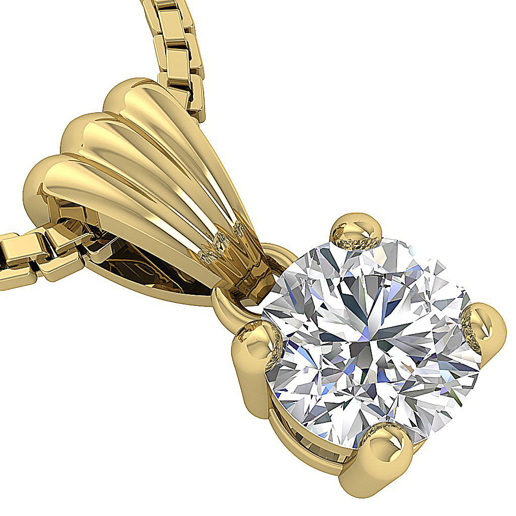Timeless Elegance with a Designer Twist Solitaire Pendant 