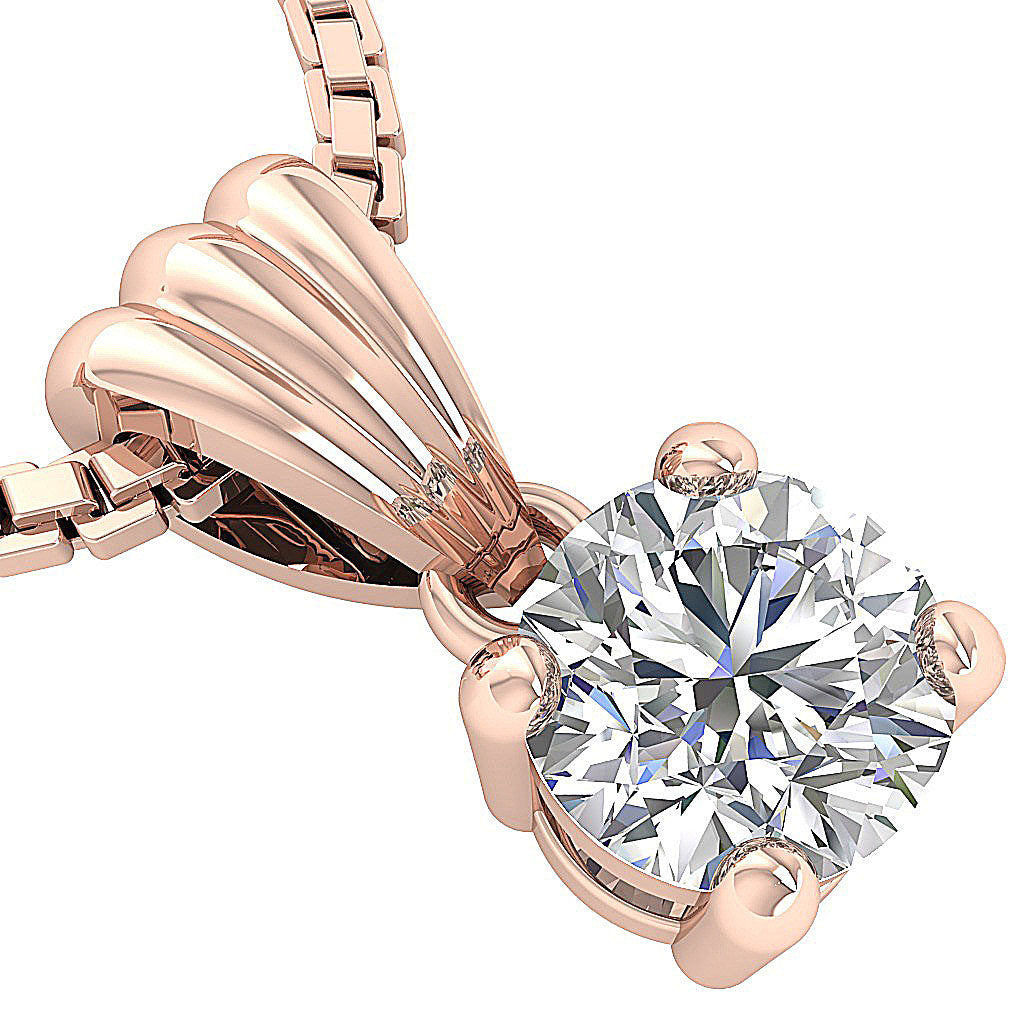 Classic Round Brilliant Cut 14k/18k Rose Gold