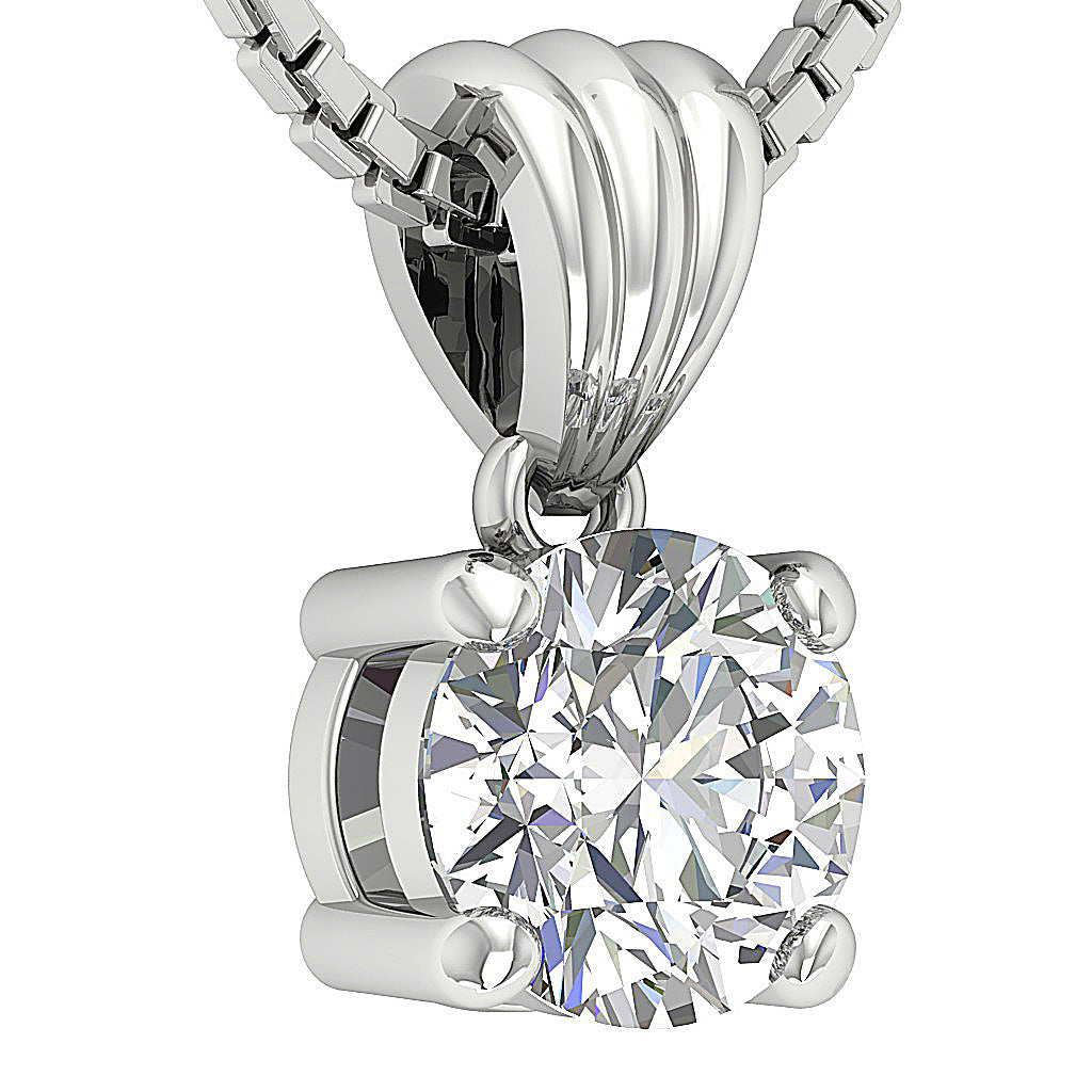 Crafted in 14K Solid Gold Natural Round  Brilliant Cut I1/SI1 Clarity