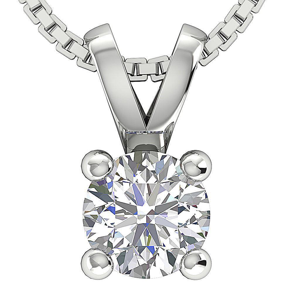 Classic 4-Prong Setting in 14K White Gold