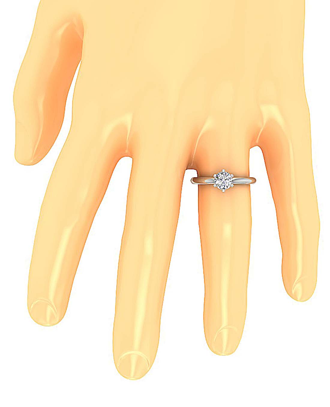 On-Finger View: See the 1.00 Carat Statement Look