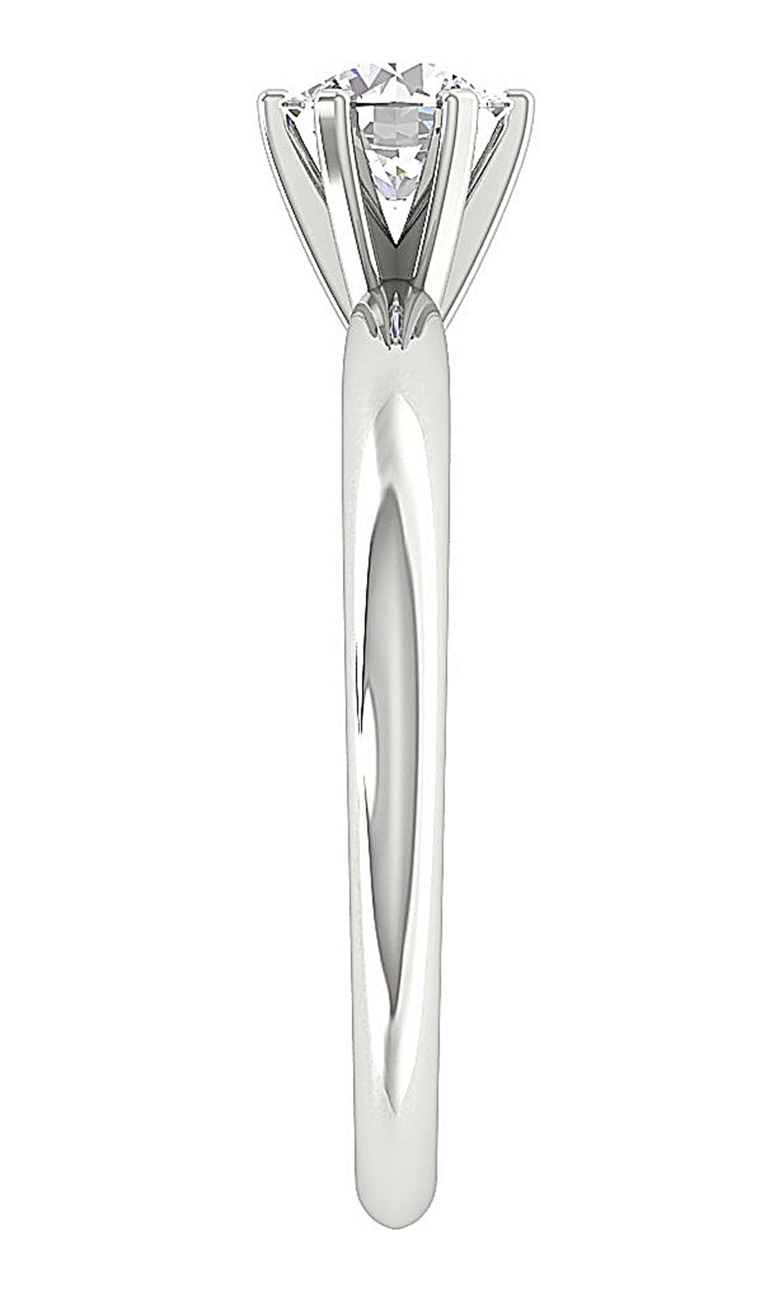 Natural Diamond I1/SI1 G 0.70Carat in 14k Rose Gold Single Solitaire Anniversary Ring