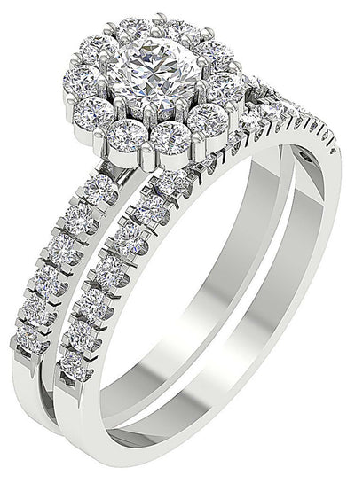 DesignerBridalEngagementRingSet14kGold