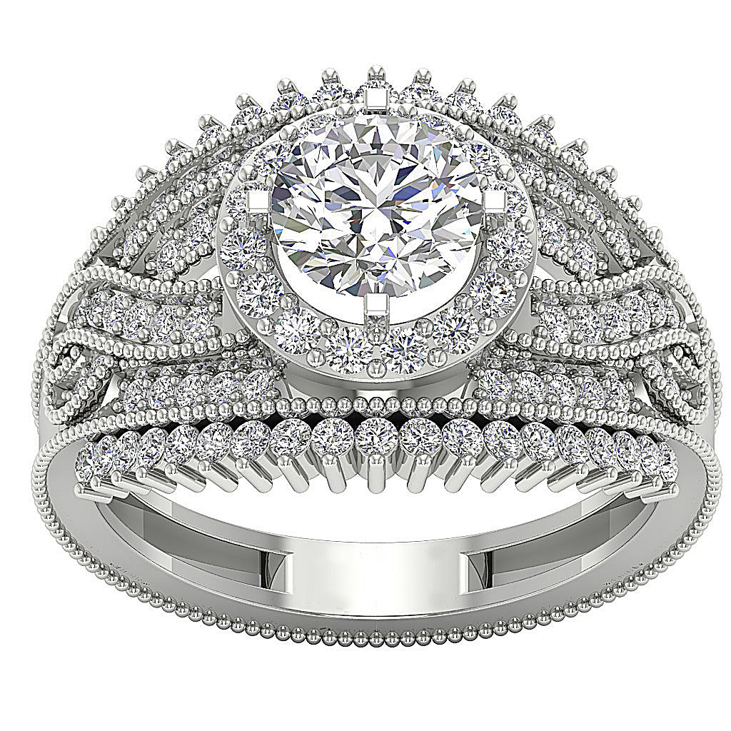 DesignerSolitaire14kWhiteGoldRingProngSet