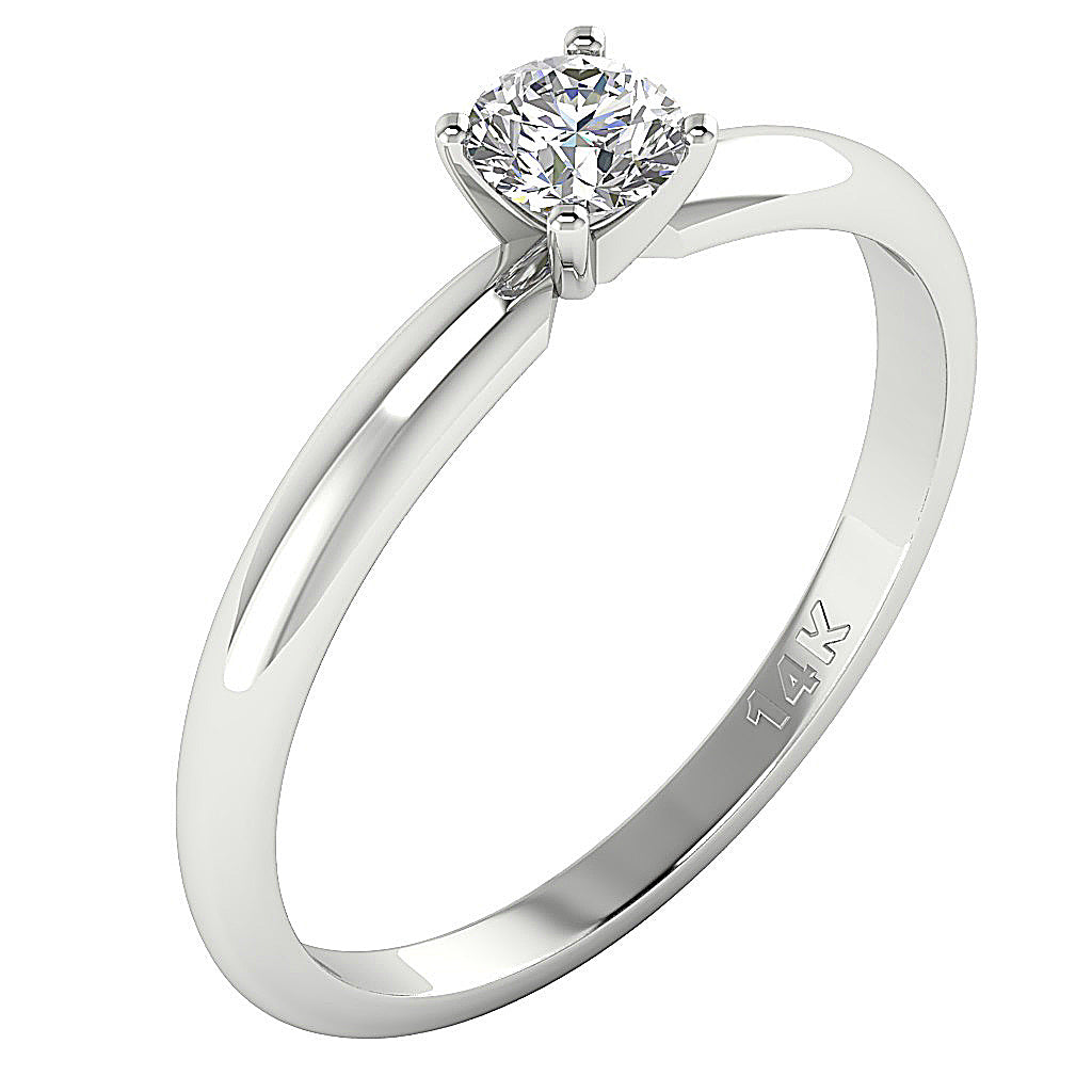 DesignerSolitaireAnniversaryRing14kWhiteGold