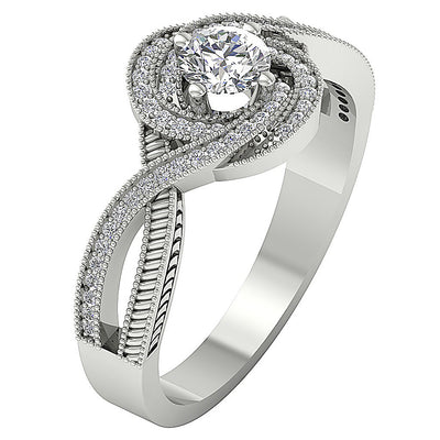 DesignerSolitaireRingNaturalDiamond14kWhiteGold