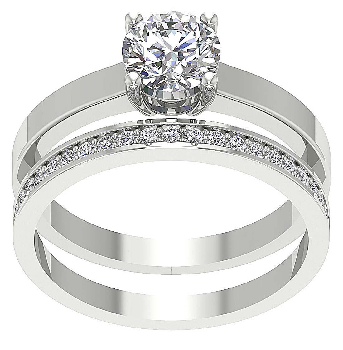 DesignerWeddingRing14kWhiteGold