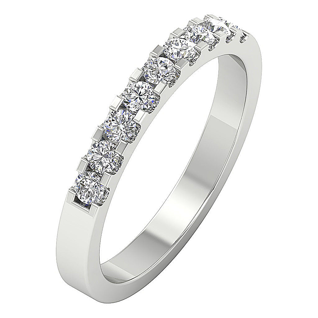 DesignerWeddingRingRoundDiamond14kWhiteGold