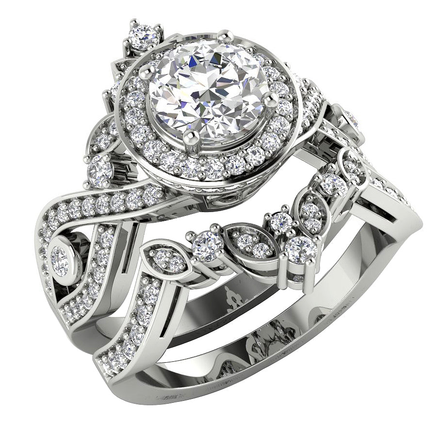DesignerBridalRing14kSolidGold