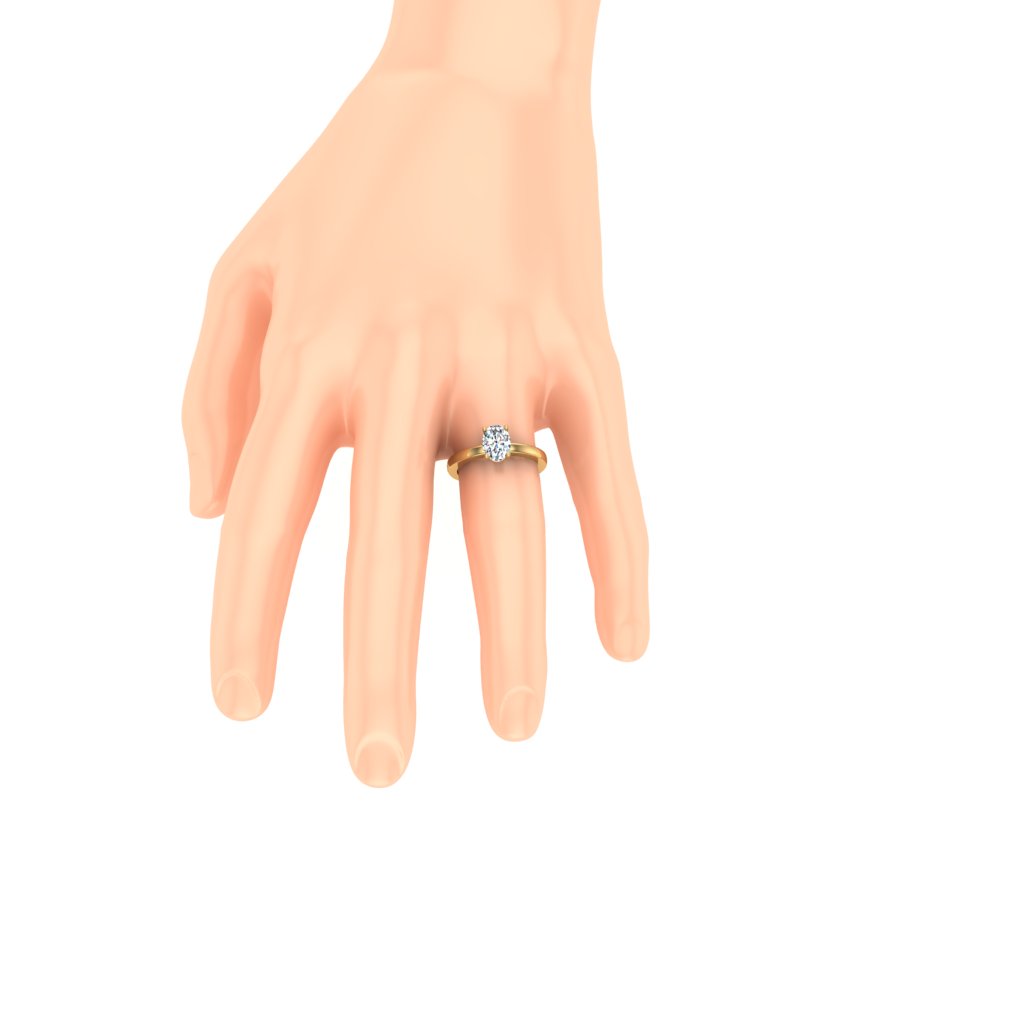 OvalCutDiamondAnniversaryRingonFInger