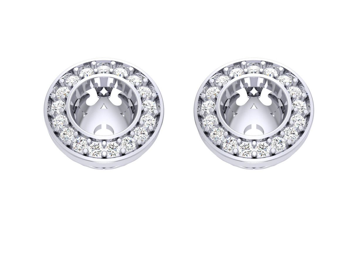 The Amelia Prong Set Natural Diamond Removable Jacket 14K Rose Gold
