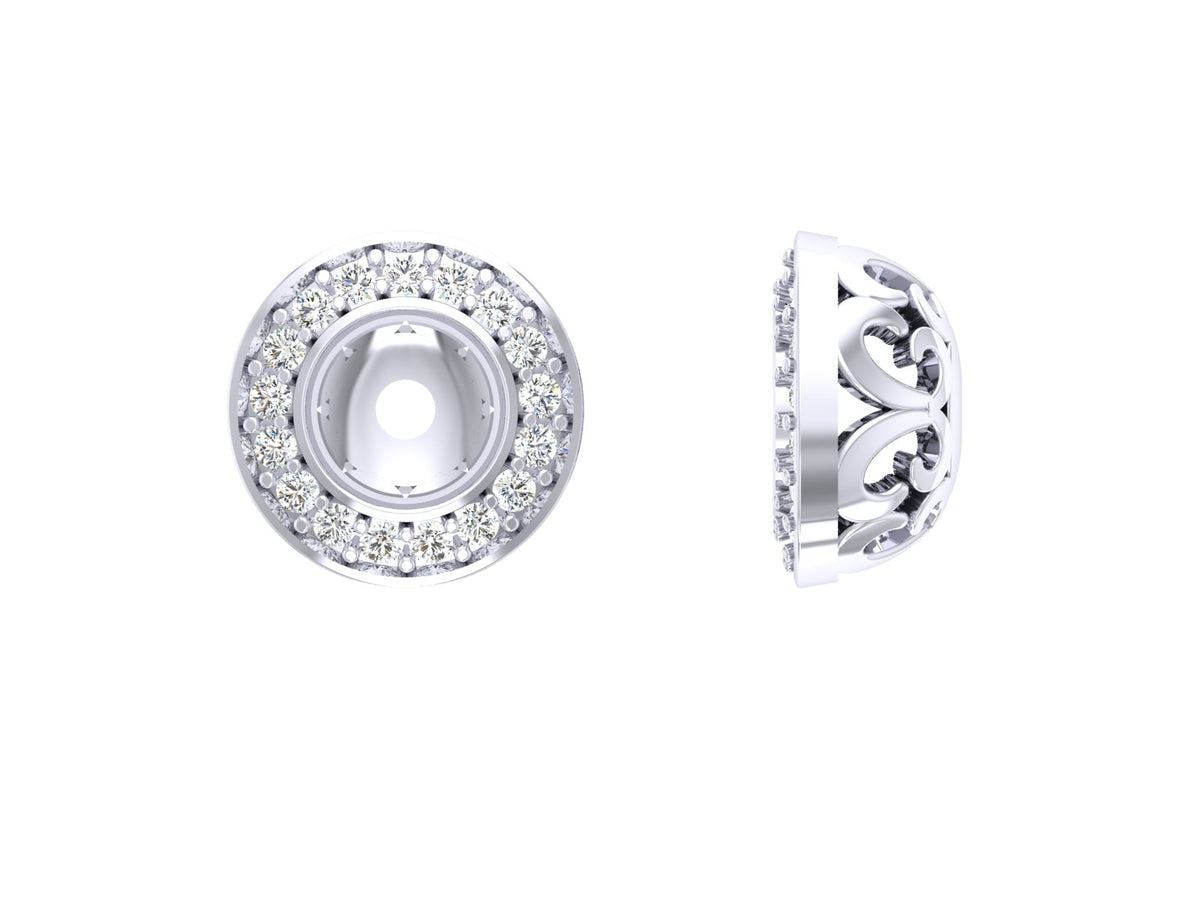 The Amelia Prong Set Natural Diamond Removable Jacket 14K Rose Gold