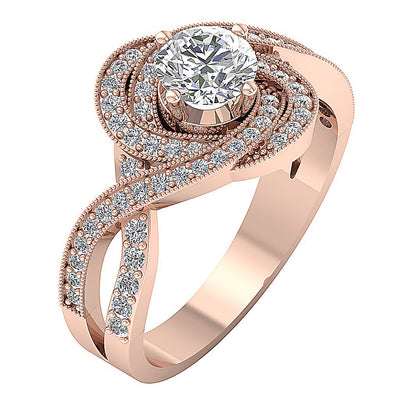 RoundDiamondRing14kGold