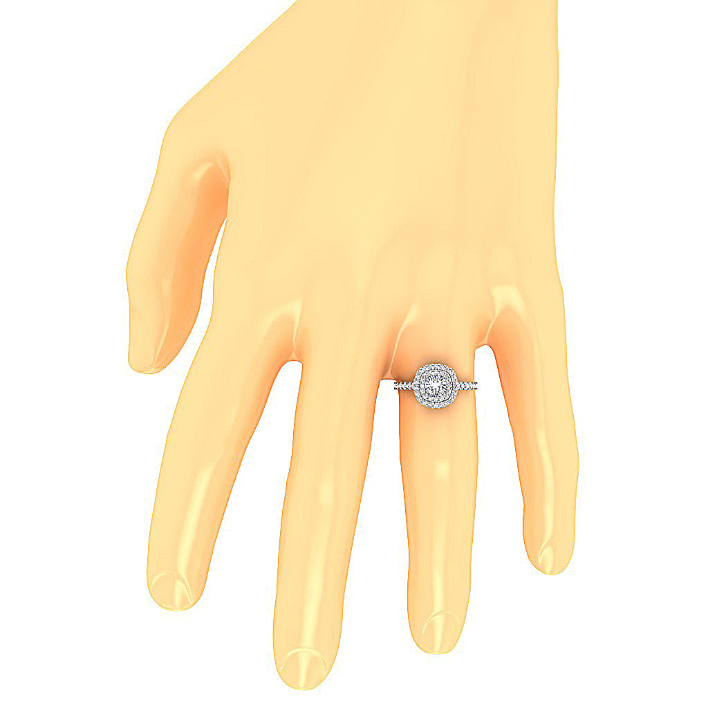 OnFingerRoundDiamondRing14kGold