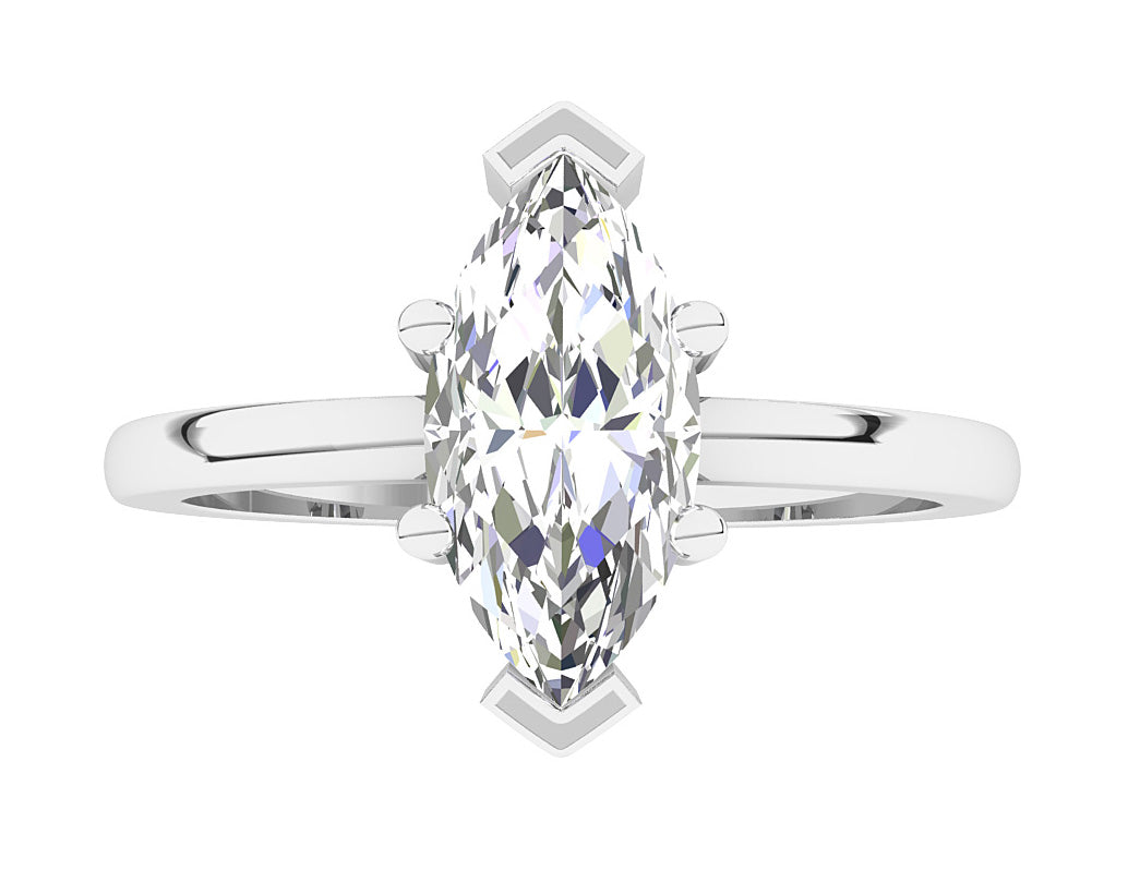 RoundCutDiamondSolitaireAnniversaryRingTopView