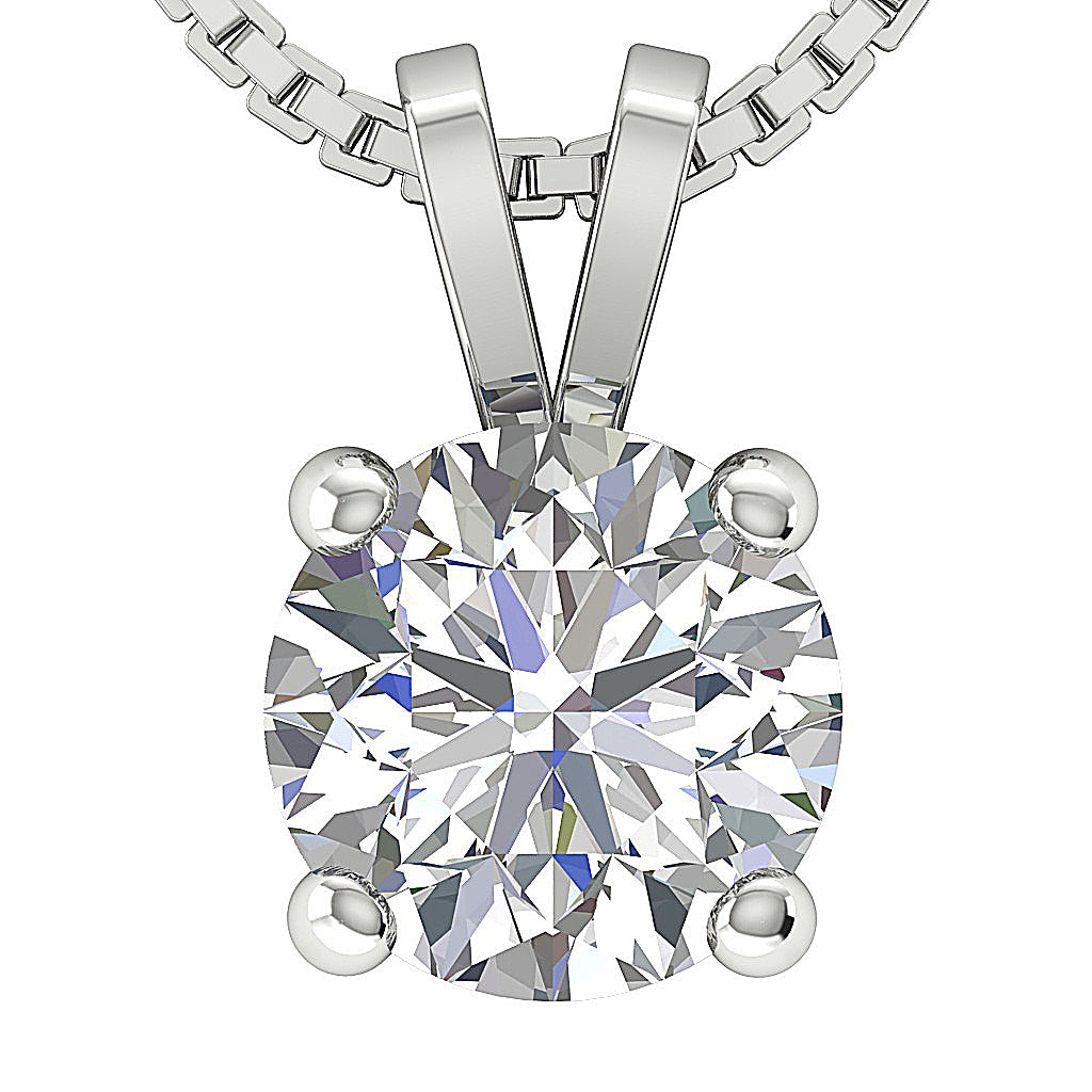 High-Quality Round Diamond Pendant 