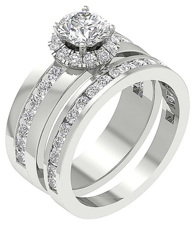 SideViewNaturalDiamondBridalRing