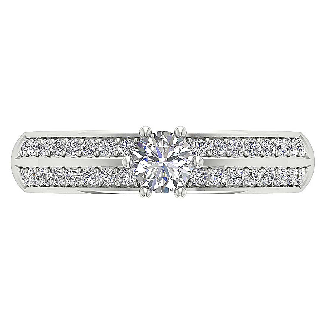 TopViewRoundDiamondRing14kWhiteGold