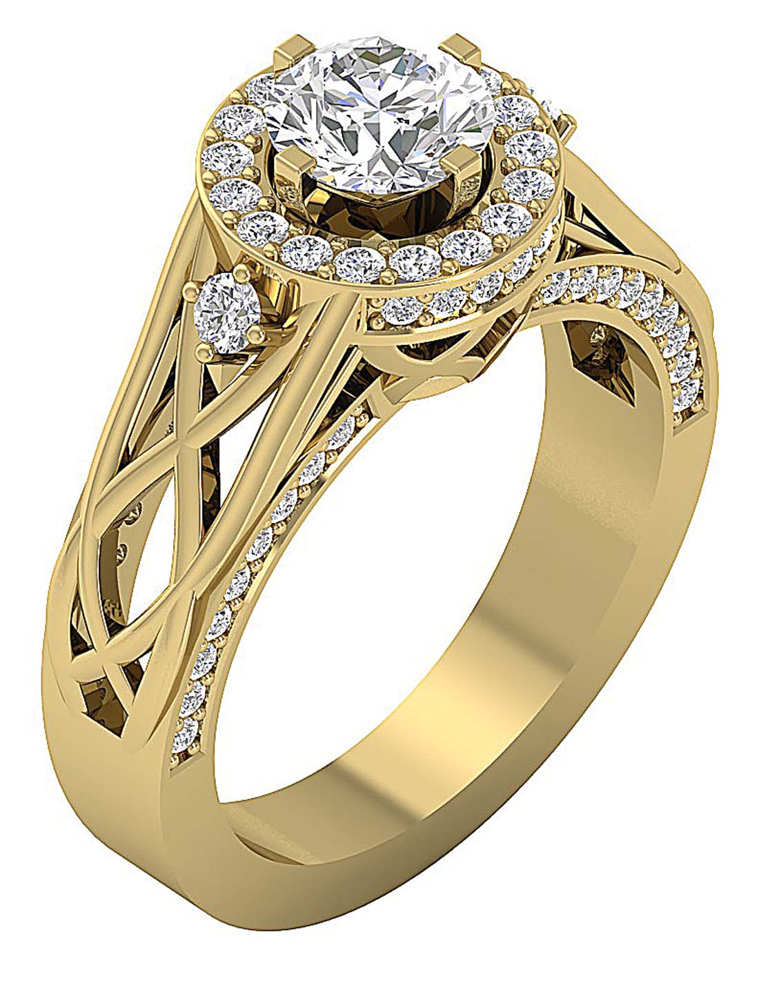VintageSolitaireRing14kYellowGold