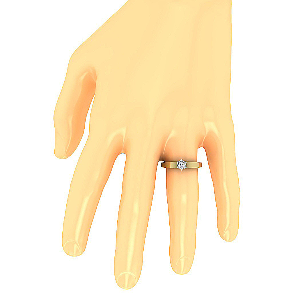 4 Carat massive diamond ring worn on hand for red carpet look