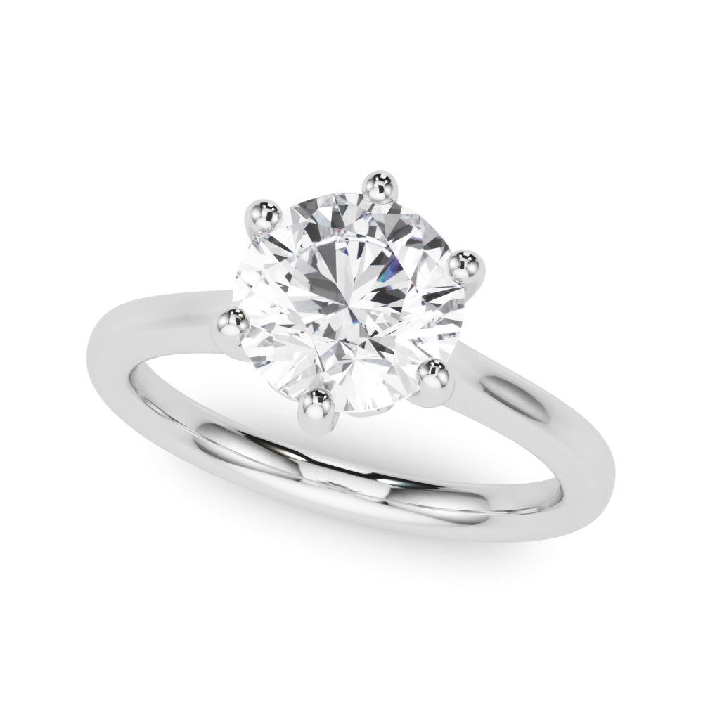 High-quality lab grown diamond ring with artistic under-gallery