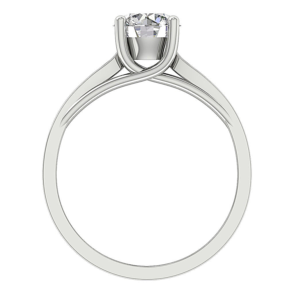 Stunning 3.50ct lab diamond shining in a sleek 4-prong setting