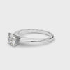 The Ultimate Sparkle: Round Solitaire in Icy White Gold