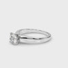 Full 360 Showcase of White Gold Round Lab Grown Diamond Solitaire Ring