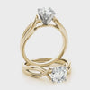 360° View of Our Iconic Yellow Gold Fluid Wave Engagement Ring
