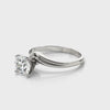 Real-Life Sparkle: 14K Gold Bypass Solitaire Ring Video