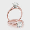 Lab Created Diamond Engagement Ring in 14k Rose Gold