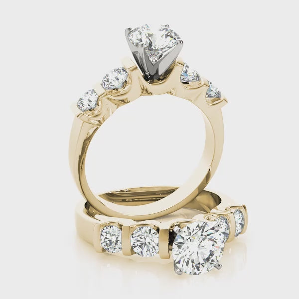Bold 14k Diamond Ring