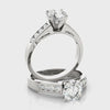 Modern Elegance - White Gold Channel Set Lab Created Diamond Ring