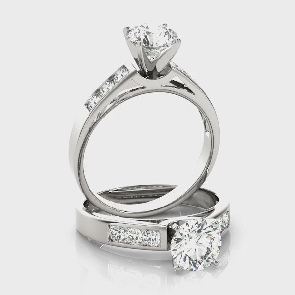 Pure White Gold & Lab Diamond
