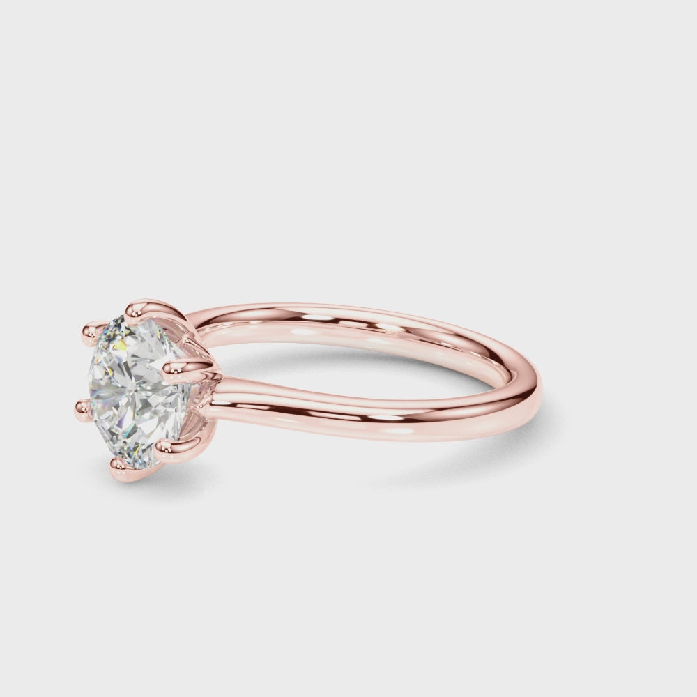Blush Elegance: Unique Designer Basket Ring in Rose Gold