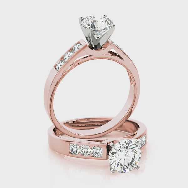 14k Rose Gold Diamond Ring