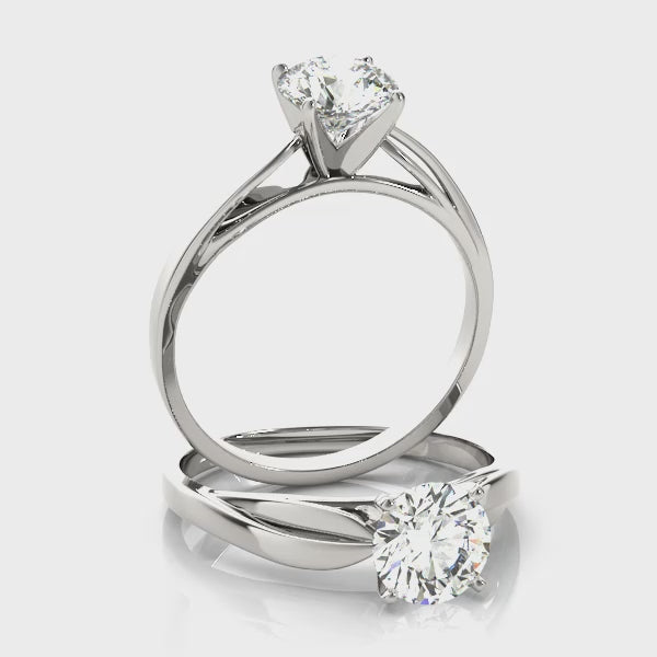 Brilliant White Gold Round Diamond Ring
