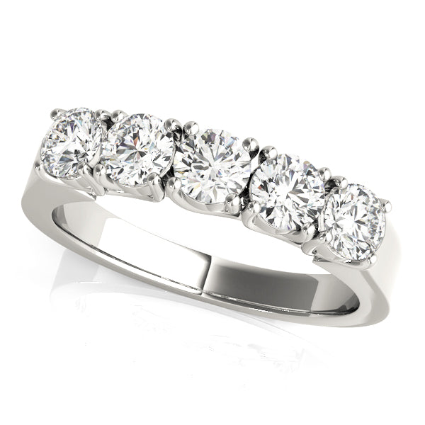 5-Stone VS F Lab Grown Diamond Ring in 14K White Gold