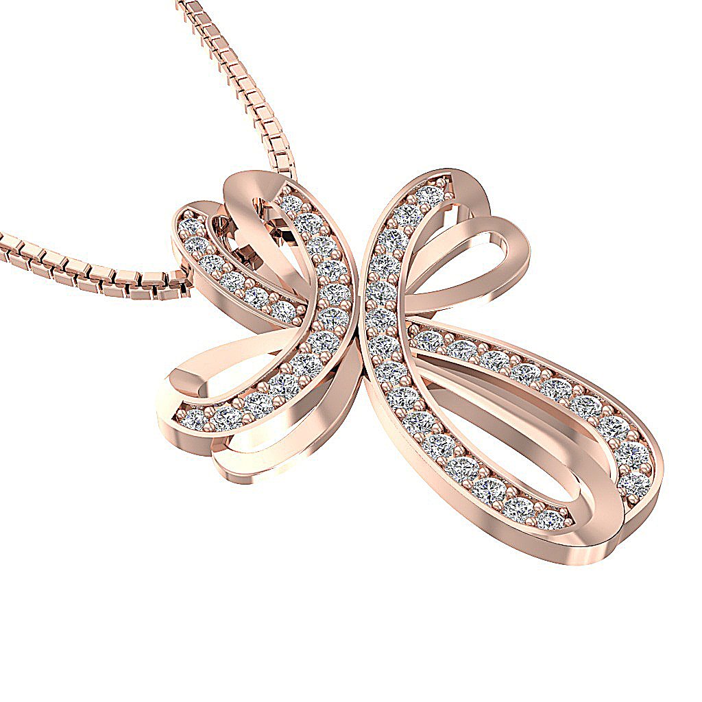 14kRoseGoldCrossAnniversaryPendants